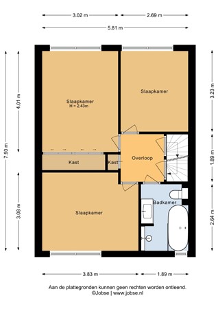 Floorplan - Anthon van der Horstlaan 63, 3752 VM Bunschoten-Spakenburg